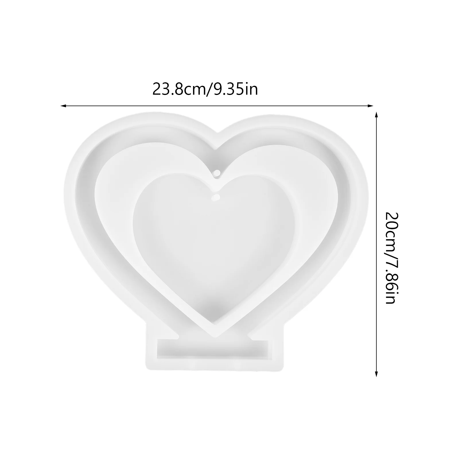 1 مجموعة على شكل قلب إطار صور قوالب السيليكون DIY بها بنفسك الراتنج الحرفية ديكور المنزل صنعة بديعة قوالب الصب قابلة لإعادة الاستخدام