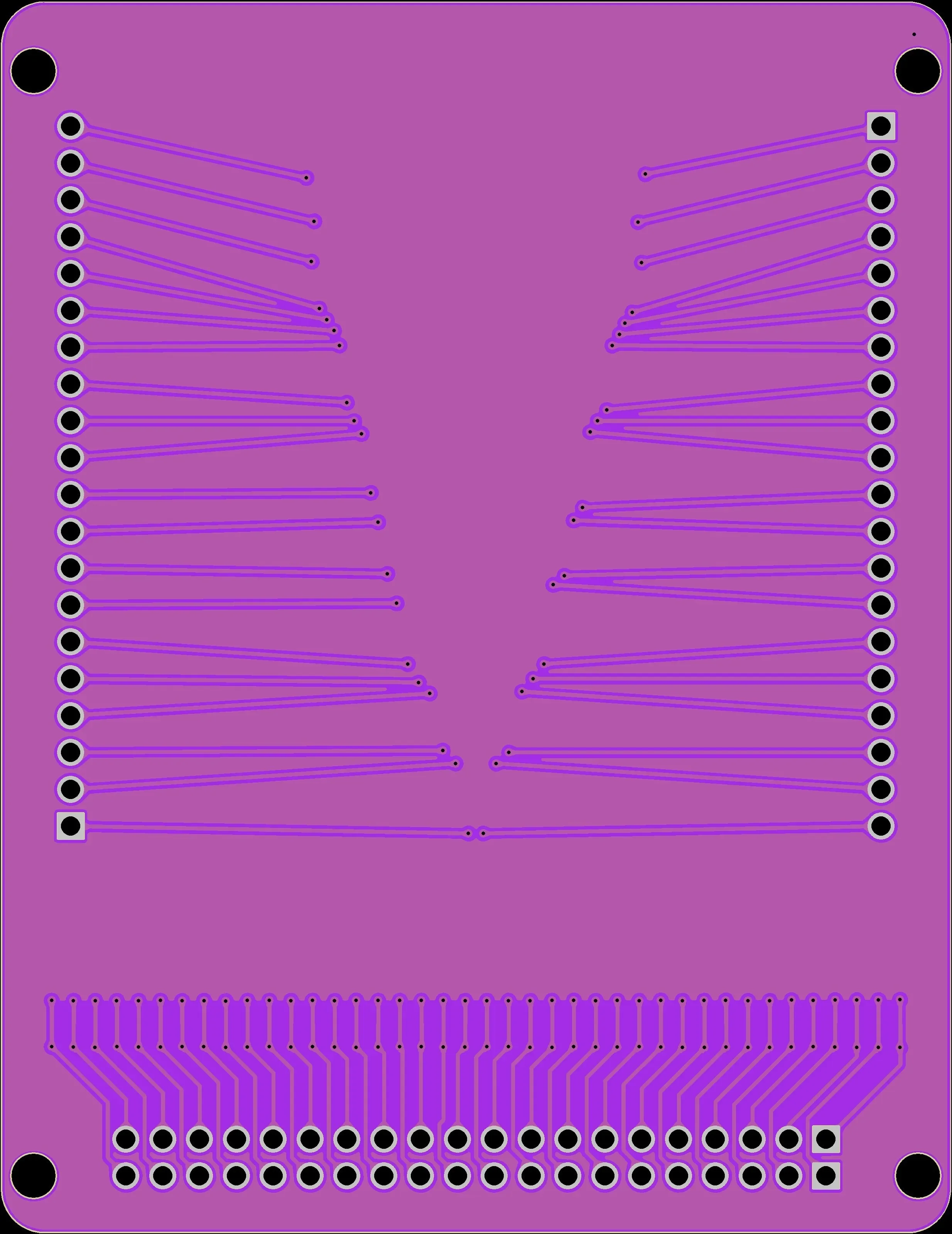 NEW 40P FFC/FPC soft wire conversion plate Connecting plate 0.5mm/1.0mm interval to 2.54mm pin arrangement