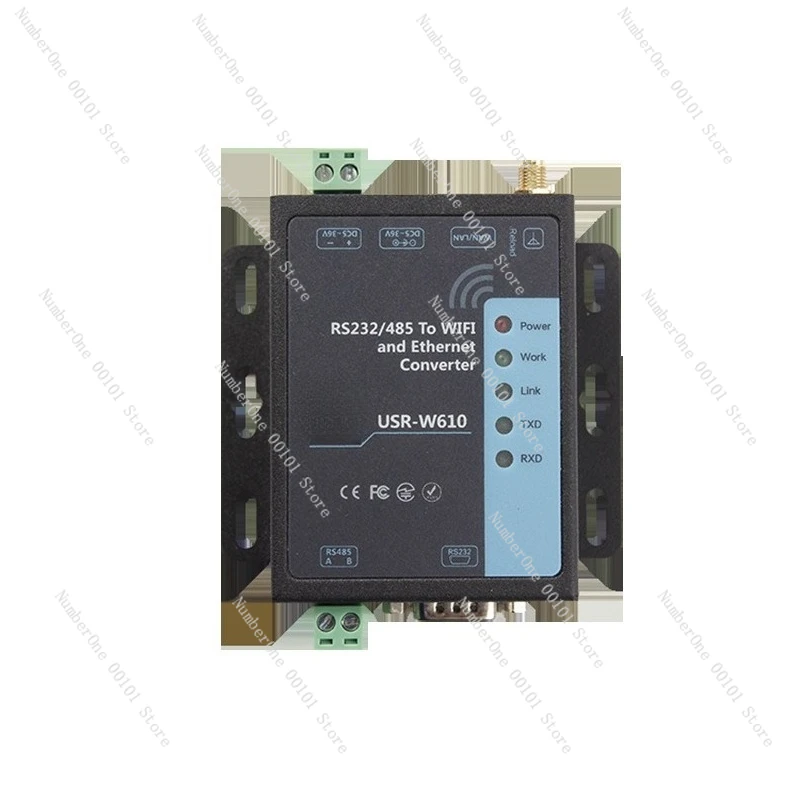 WIFI wireless serial port server supports RS232/485 to WIFI/RJ45 network port USR-W610