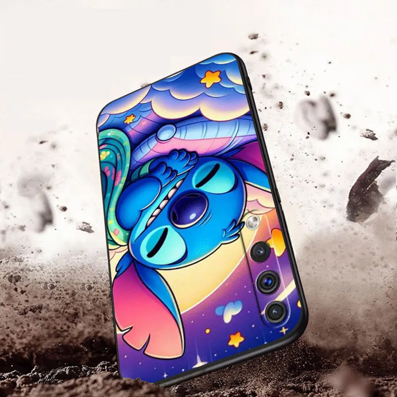 Case For Samsung Galaxy A50 A70 A30 A20e A40 A03 A03s A04 A10 A02s Note 20 Ultra 10 Plus 9 8 Phone Cover Cartoon Cute Stitch