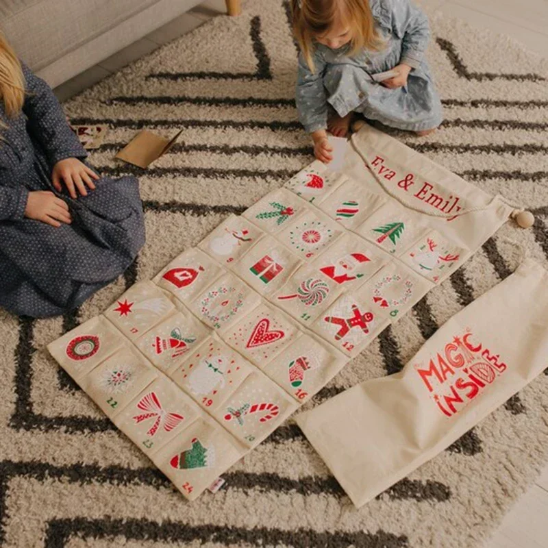 شخصية تقويم القدوم عيد الميلاد ديسمبر العد التنازلي التقويم للبنين والبنات مخصص قابلة لإعادة الاستخدام عيد الميلاد التقويم مفاجأة