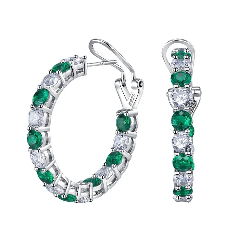 

Женское кольцо из серебра 925 пробы, с сапфировым изумрудом