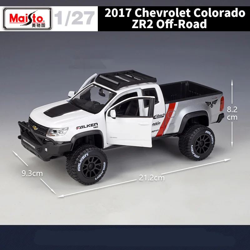 Maisto 1:27 2017 Colorado ZR2 Pickup Alloy Car Model Diecasts Metal Off-Road Vehicles Car Model Simulation Collection Kids Gifts