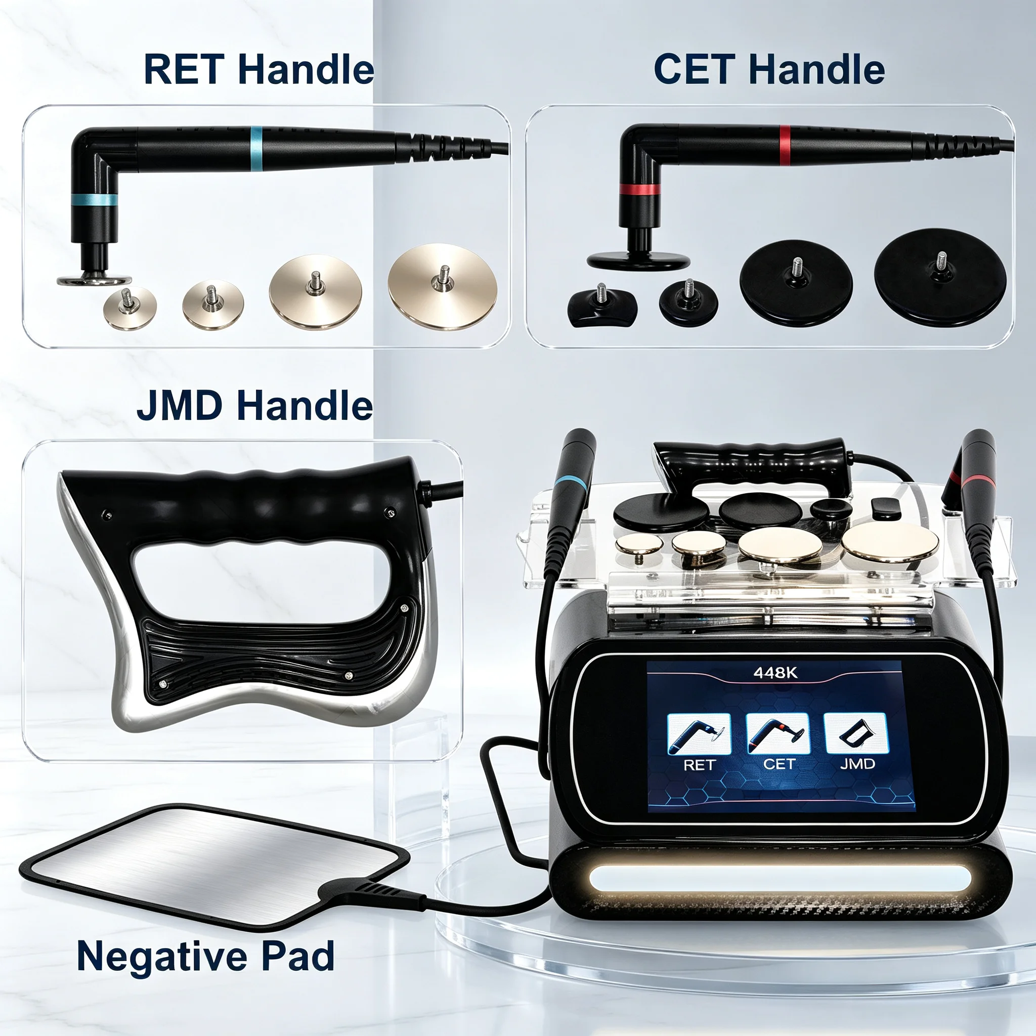 INDIBA 448KHZ CET RET RF Machine Slimming Pain Relief Skin Rejuvenation Body Sculpting Device For SPA Salon