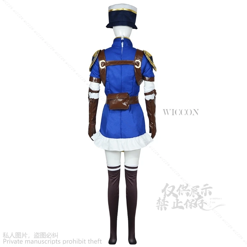 Lol Jinx Phi City Policewoman Caitlyn Kirraman Cosplay Costume Cos Game Anime Party Uniform Hallowen Play Role Clothes Clothing