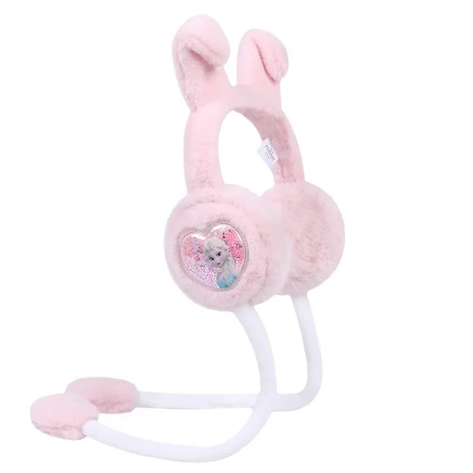 Miniso ディズニー子供用エアバッグイヤーカップぬいぐるみ耳暖かい耳ケアカバーガールプリンセスアイシャ耳カバー耳バッグ冬