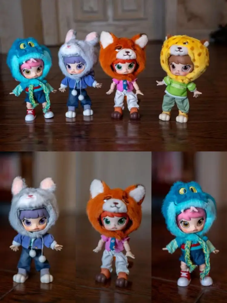 

Genuine Popmart Bubble Mart Molly Crazy Animal City 2 Series 1/12 Mobile Doll Blind Box Decoration Cute Gifts