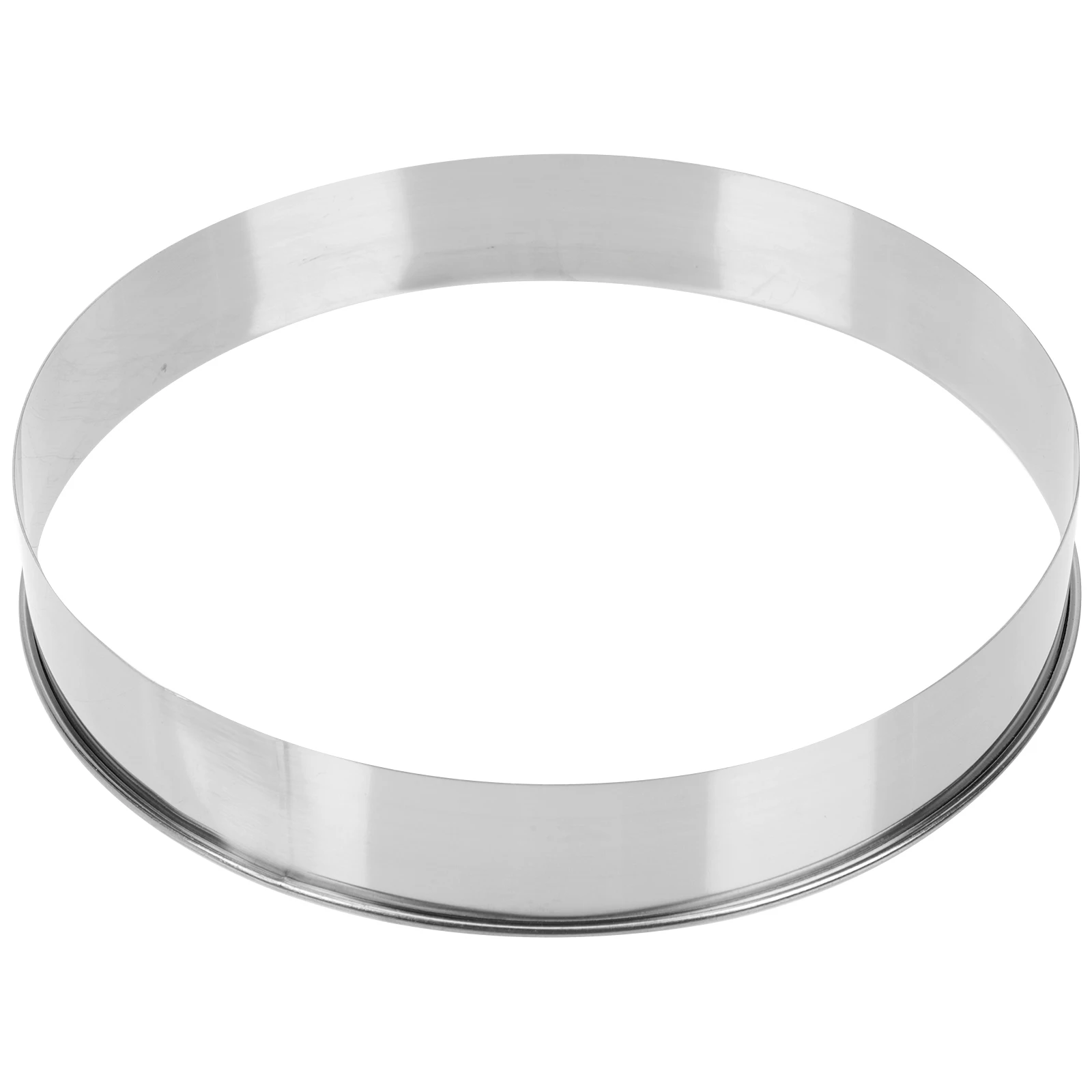 

Stainless Steel Pizza Making Ring Mold Baking Tool Pancake Crust Kitchen Accessory Oven Supplies Deep Round Design Practical Aid