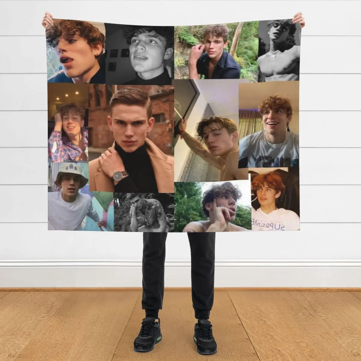 

Vinnie Hacker collage Throw Blanket Sofa Throw Hairys Bed Fashionable Designers Blankets