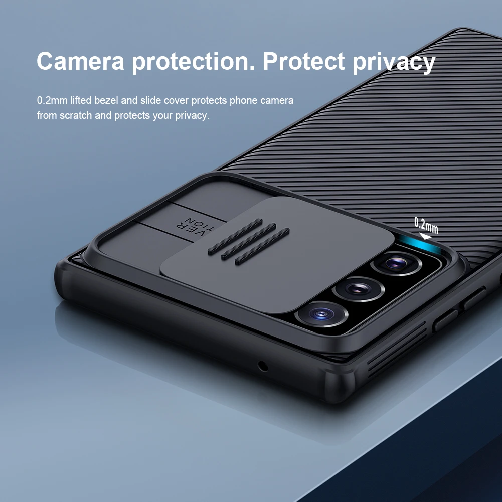 

For Samsung Galaxy Note 20 Ultra 5G Case Nillkin Case CamShield Slide Camera Cover Hard PC Back Cover Protection Case