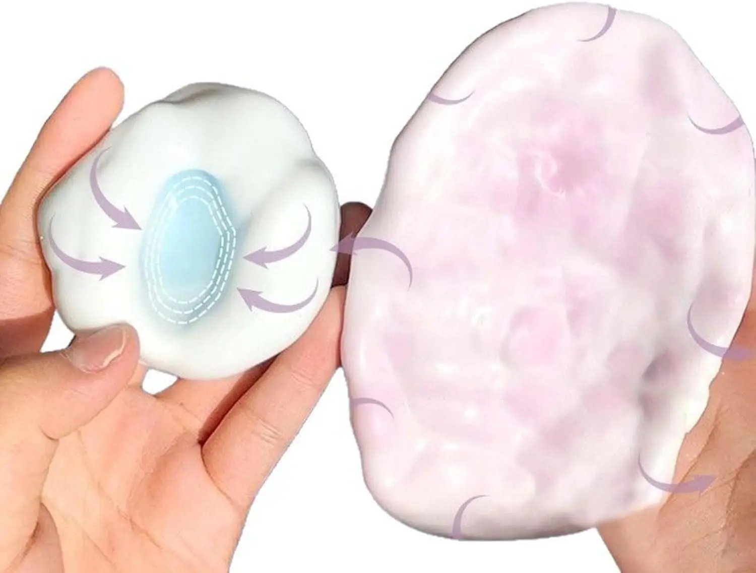 

Антистресс-мячики с кокосовым маслом, игрушки-сквиши, формируемые вакуумные мячики-антистресс, антистресс-мячики, хрустящие антистресс-игрушки