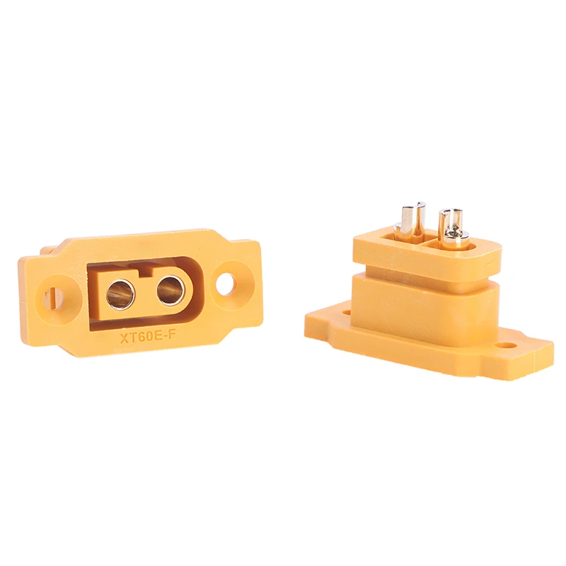 2pcs/lot XT60E-F XT60 XT 60 DC500V 30A-60A Female Plug Gold Plated Connector Power Battery Connecting Adapter