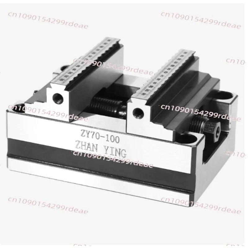 Self-Centering CNC Vice ZY90-150 - 4/5 Axis Precision Turntable Fixture with Flat Mouth Jaws for Machining Centers