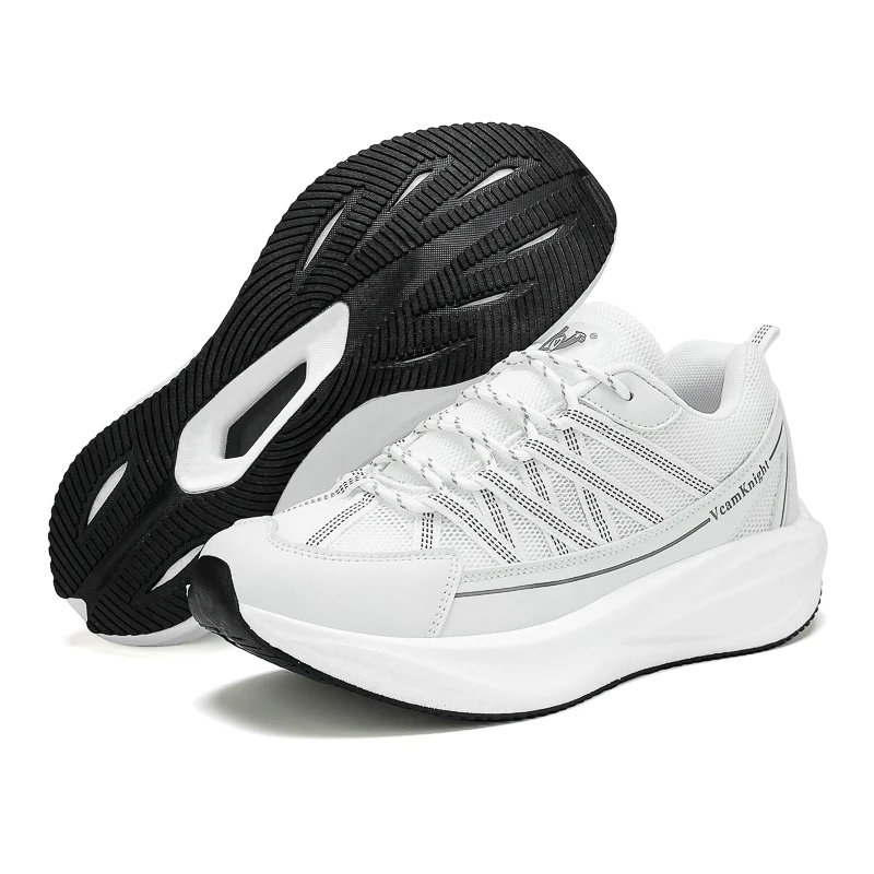 

Men Women Height Increasing Breathable Mesh Casual Shoes Unisex Lightweight Walking Sneakers for Daily Wear Outdoor Sports EVA