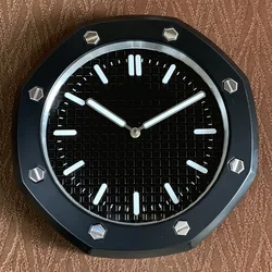 Living room AP wall clock wall clock bedroom personality creative silent luminous quartz plus stainless steel clock