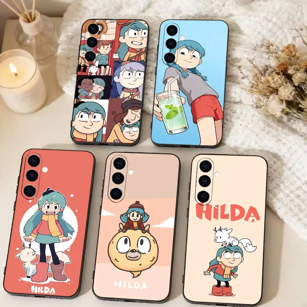A brave girl Hilda  Phone Case Black Silicone Soft For Samsung Galaxy A73,A72,A71,A70,A53,A52,A51