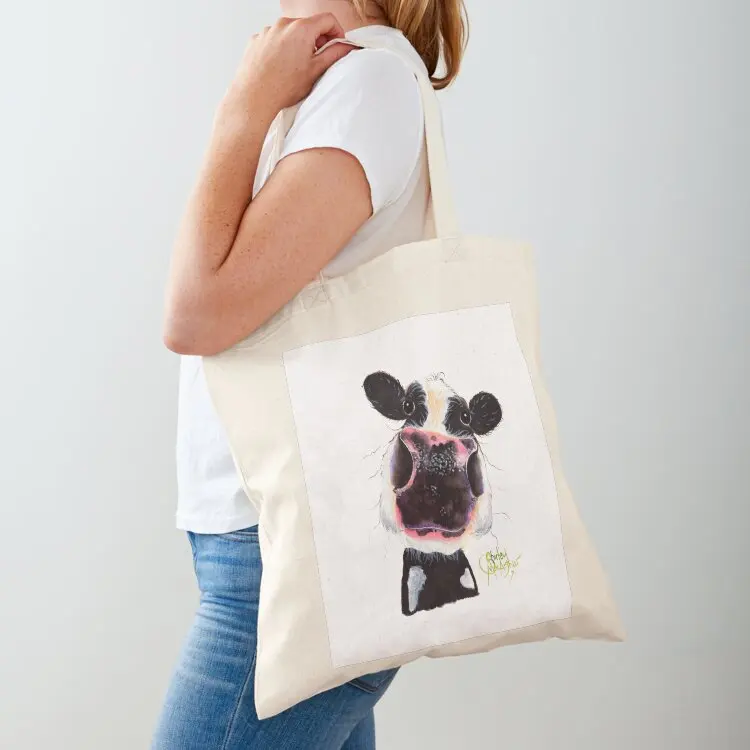 

COW PRiNT ' NoSeY CoW DeLiLaH ' BY SHIRLEY MACARTHUR Tote Bag cute pouch bag eco pack tote bag women Shopper
