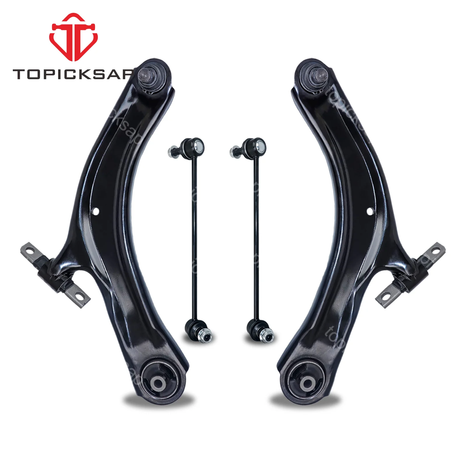 

TOPICKSAP Front Lower Control Arms Sway Bar Links Left Right 4pcs Kit for Nissan Rogue Select 2008 – 2013 2014 2015