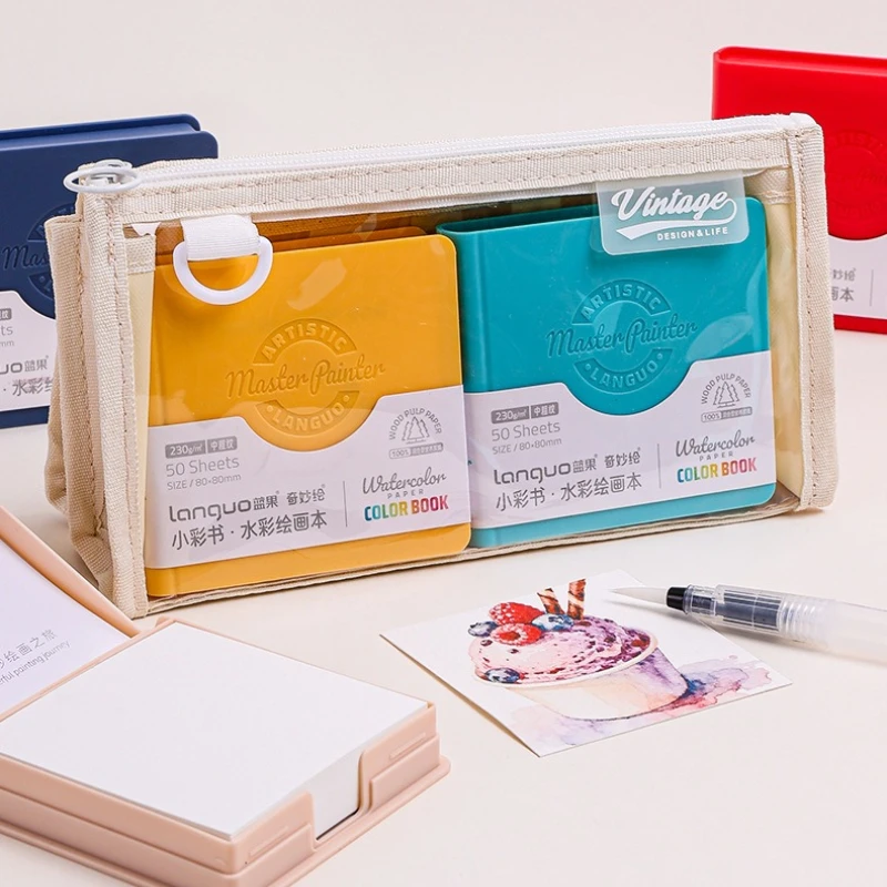 

50 листов акварельный рисунок для маркеров, цветной карандаш, шариковая ручка, однотонные акварельные принадлежности для рукоделия, маркерная бумага для рисования