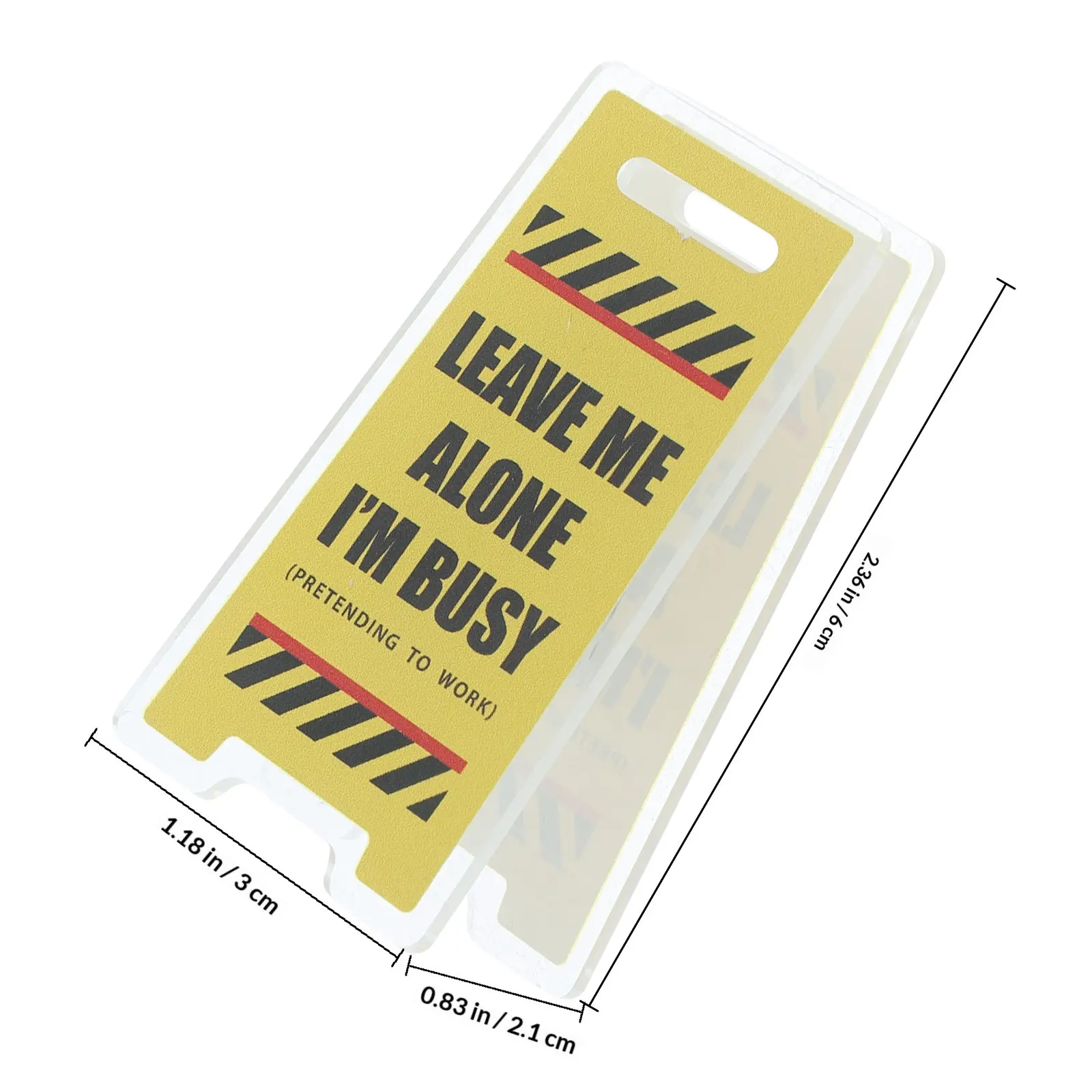 2Pcs Lightweight Portable Acrylic Memo Clip Stand Cute Warning Board Design for Notes Memos Reminders Photos Name Cards Tabletop
