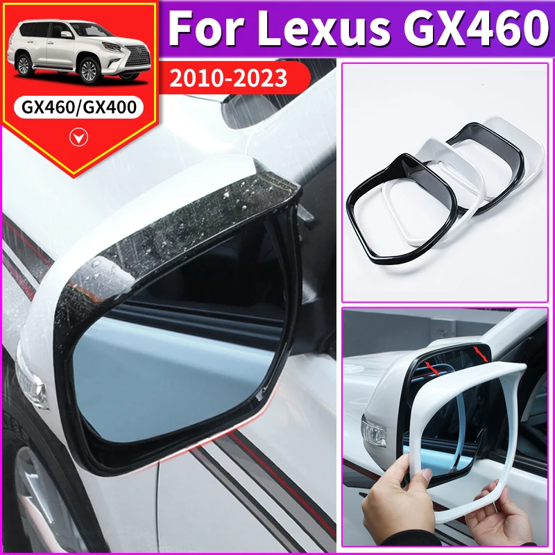 

For 2010-2022 Lexus GX460 GX 460 2020 2019 2018 Tuning Rearview Mirror Rain Cover Modification Accessories Side Window Deflector