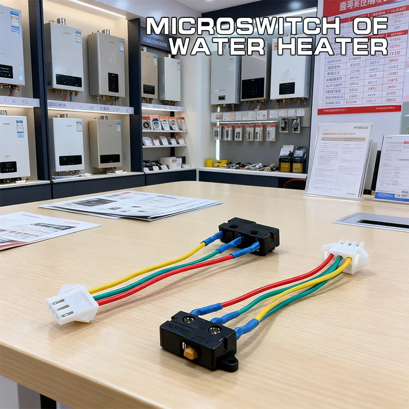 10 Stück Mikroschalter für Gaswarmwasserbereiter, drei Drähte, kleine Ein-Aus-Steuerung ohne Splitter, 0,6 x 1 x 2 cm