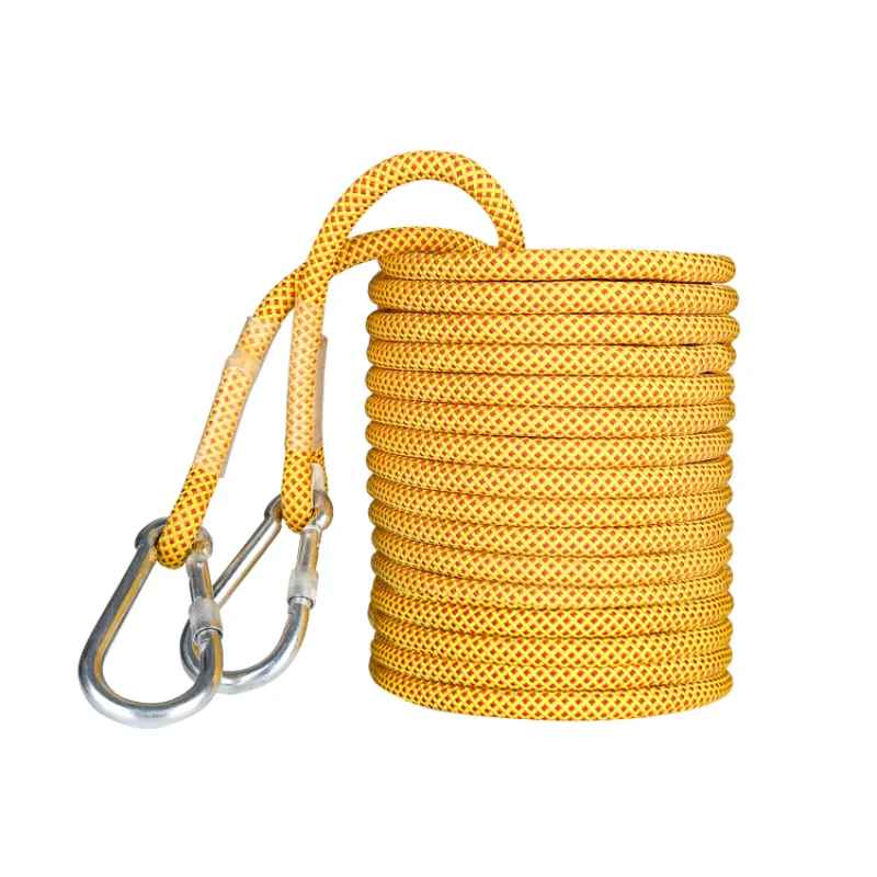 Safety Rope Wear-resistant Aerial Work Safety Rope Outdoor Rappelling with Hook Rope