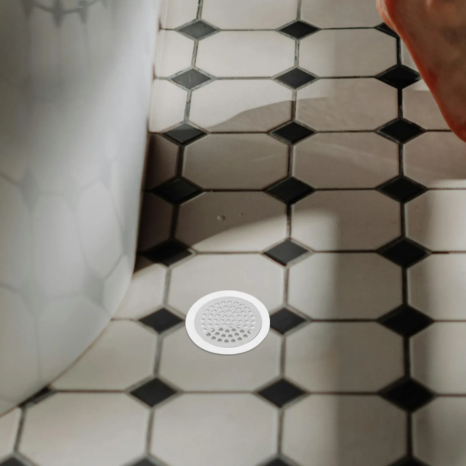 Outdoor Round Drain Cover High Capacity Floor Drain Strainer Balcony Rooftop Rainwater Drainage Plastic Cover Accessory