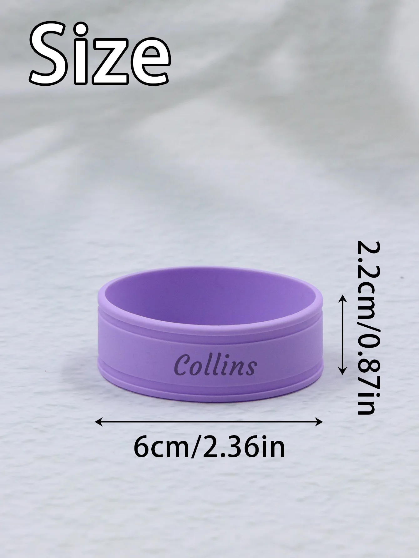 Custom Name Water Bottle Band, Personalized Identification Ring, Customizable Gift Accessory for Drinks, Present for Daily