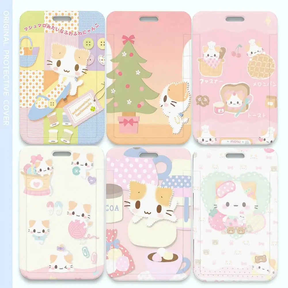 

Модный роскошный держатель для ID-карт Cat M-MasyumaroS с ремешком на шею, подарок для мужчин и женщин, для повседневного использования.