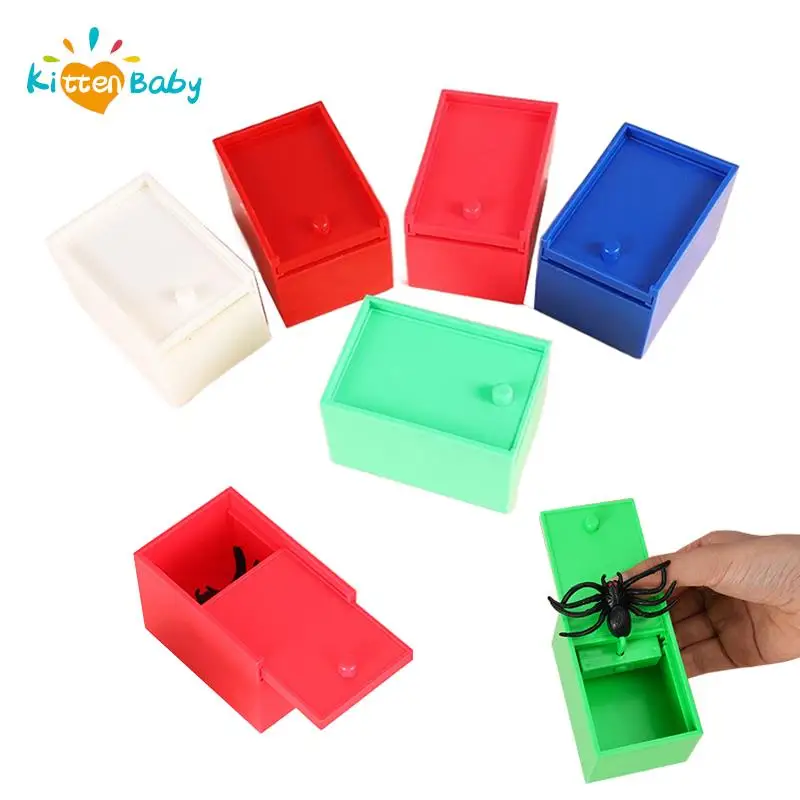 

Prank Trick Practical Joke Home Office Scare Toy Box Gag Spider Kid Parents Friend Funny Play Joke Gift Surprising Box