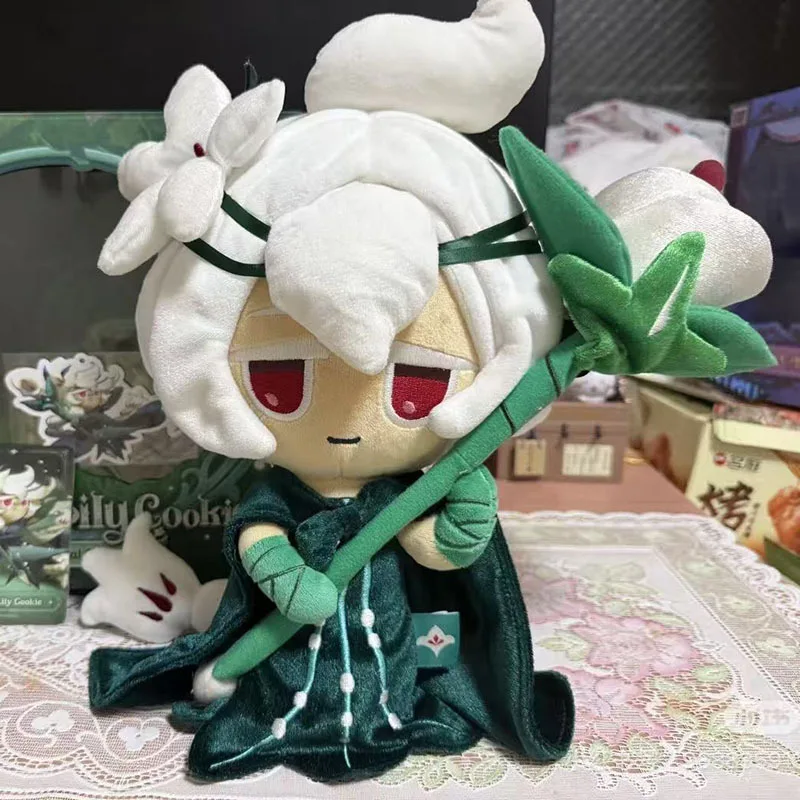 New Game Cookie Run Kingdom White Lily Cookie Plush Toy 30cm Cute Stuffed Doll Character Soft Birthday Gift Collectible Figure