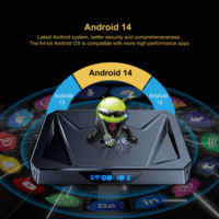Android 14 BT5.0 Smart TV Box Allwinner H728 Quad Core 8K HD 1000M Wifi6 X96Q PRO+ Set Top Box 2GB 16GB / 4GB 32GB