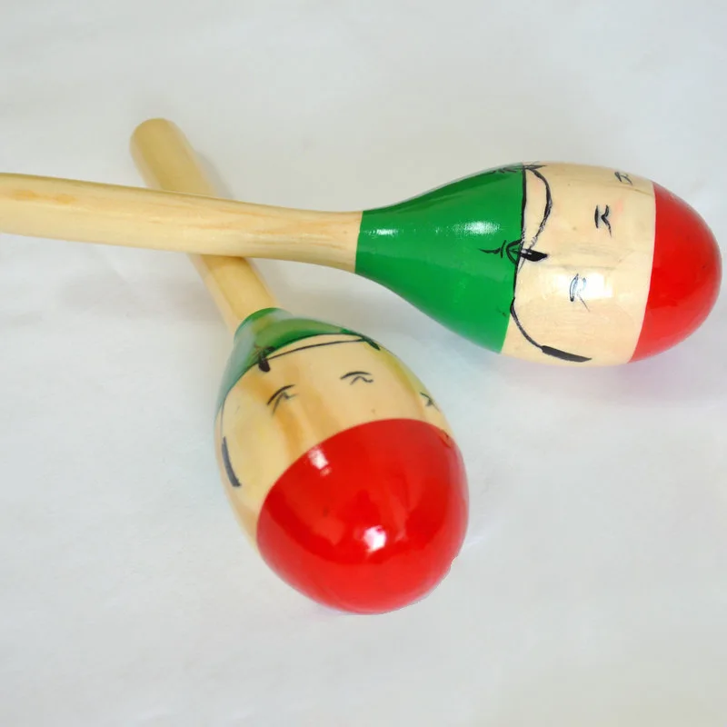 Wooden Sand Hammer Coconut Tree Hand Shake Sand Ball Folk Song Accompaniment Sand Ball Sand Hammer Small Percussion Instrument