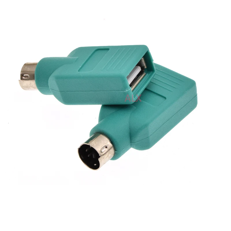 1pcs Usb Female To Ps2 Ps / 2 Mouse Keyboard Converter Male Adapter Computer Converter In Stock