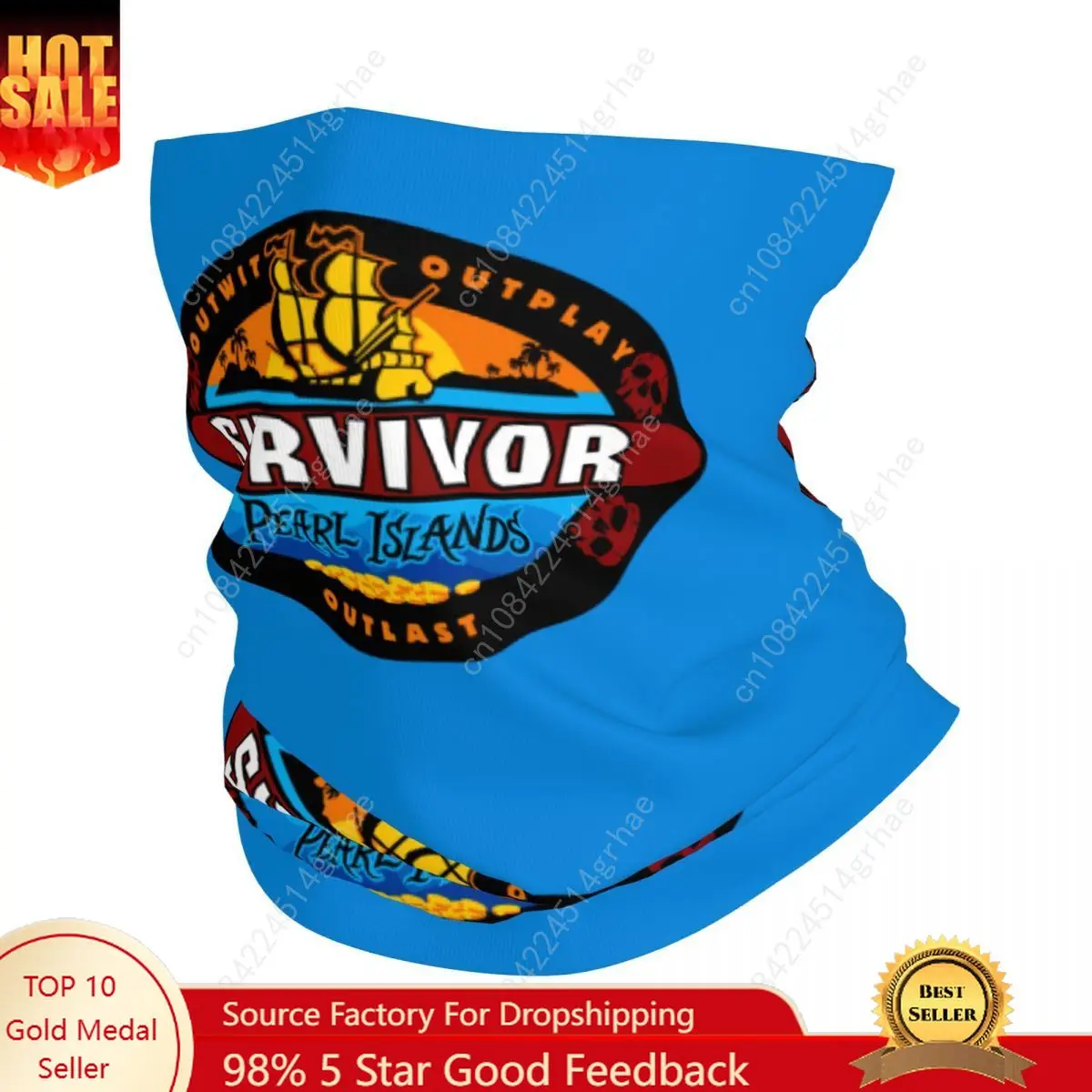 

Adventure Game TV Show Survivor Bandana Neck Gaiter UV Protection Face Scarf Cover Women Men Headband Tube Balaclava