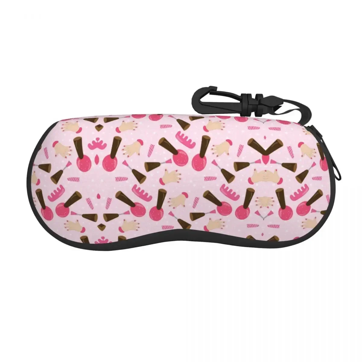 

Custom Cute Pink Nail Polish Pattern Glasses Case Stylish Manicurist Manicure Shell Eyeglasses Case Sunglasses Box