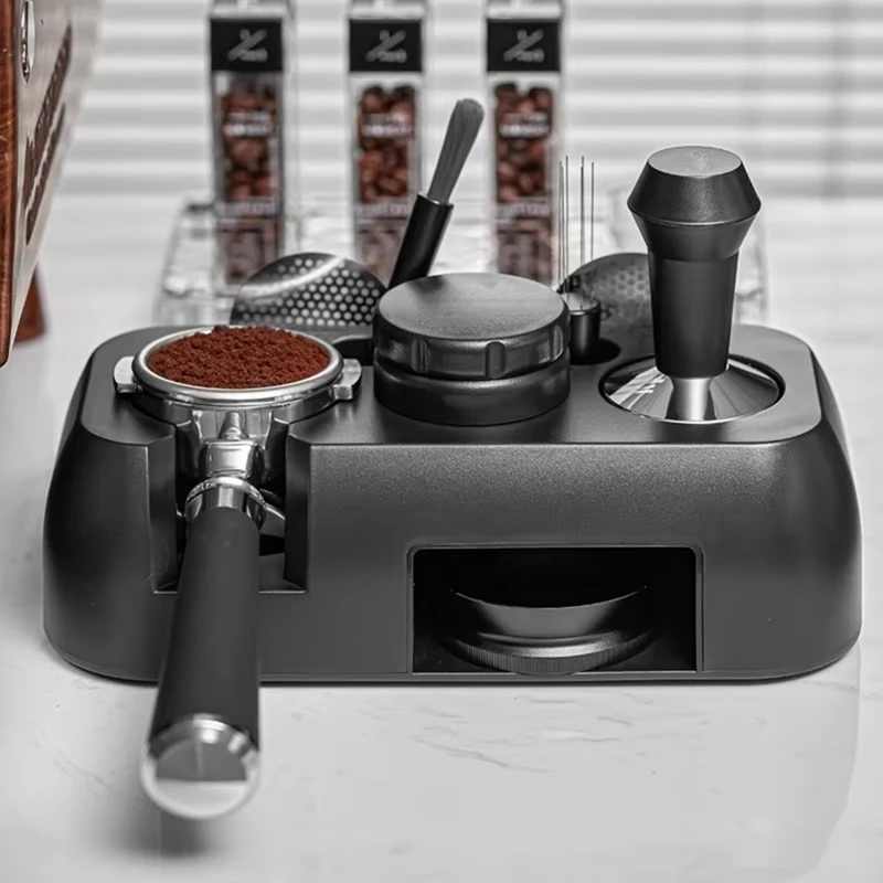 Hot 51-58Mm Coffee Tamper Station Stand Universal Coffee Portafilter Storage Rack Coffee Dispenser Holder Base Coffee