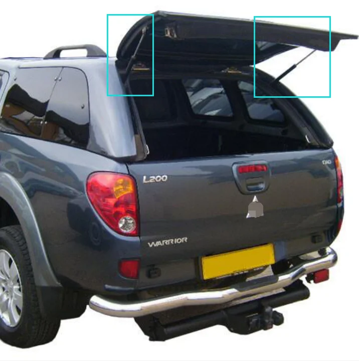 Hardtop Gas Struts Rear Window Lift Supports 485MM for Mitsubishi L200 Triton Strada Hunter KA/KB 2005-2014 Gas Springs Dampers