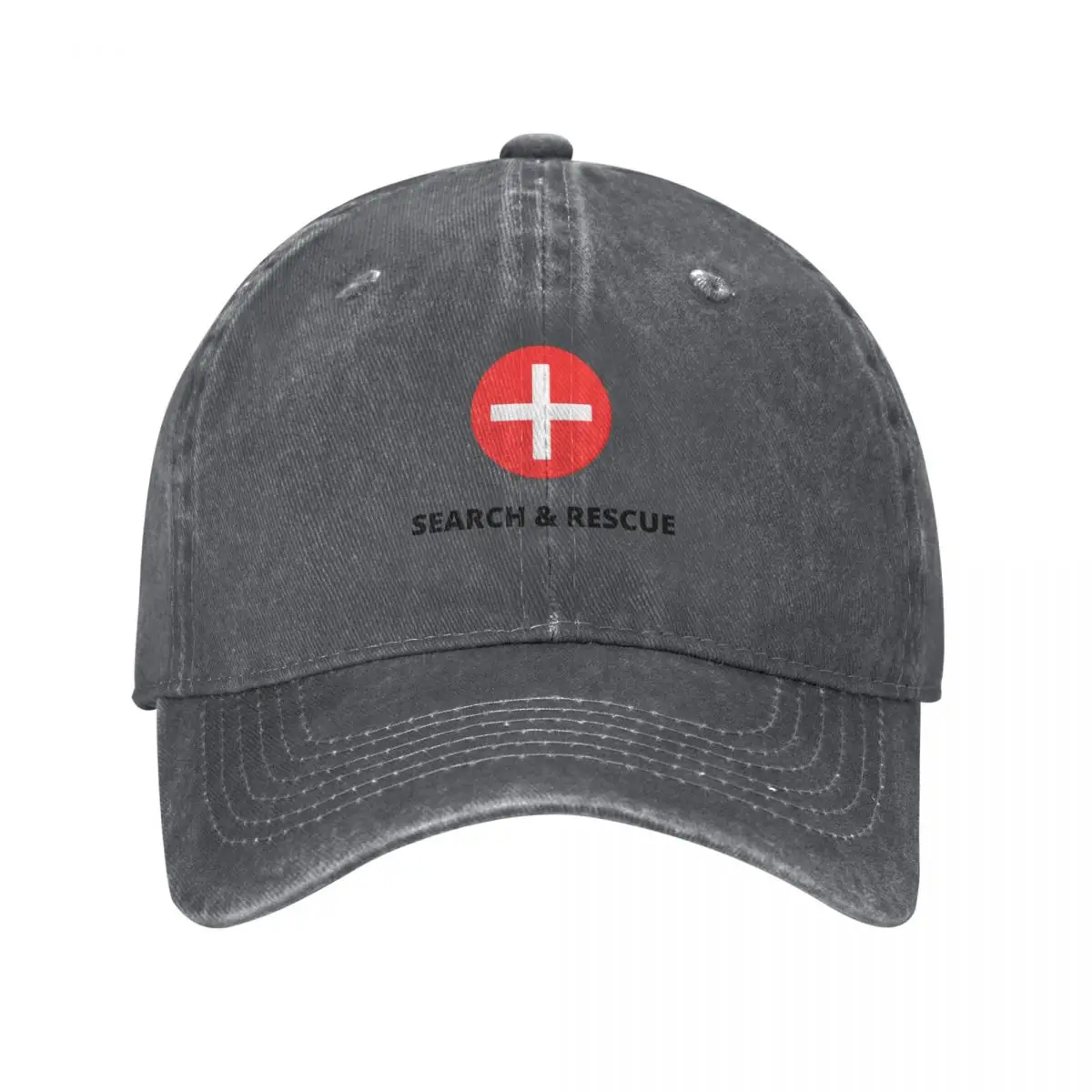 Search and Rescue First Aid Cross Baseball Cap Vintage Golf Hat Man Men's Hats Women's