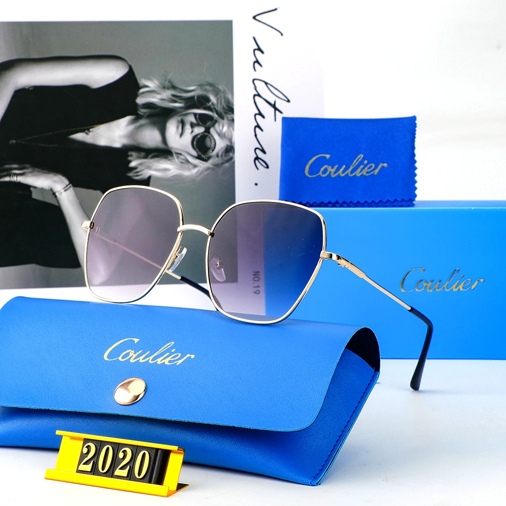 Cowlier العلامة التجارية الفاخرة المرأة العصرية الشرير المضادة للأشعة فوق البنفسجية السياحية النظارات الشمسية الرجال الطيارين الرياضة في الهواء الطلق الأعمال القيادة نظارات شمسية