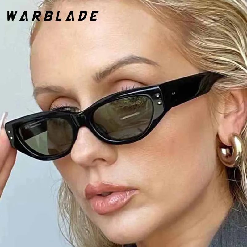 

Classic Cat Eye Women's Sunglasses Luxury Rice Nail Decoration Retro Brand Design Men Sunglass Travel Drive Outdoor Shades UV400