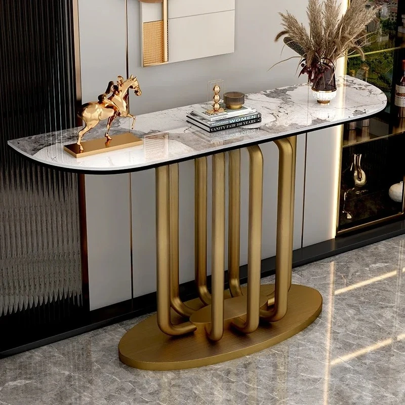 Y1 Light luxury simple modern entrance platform Extremely narrow front door against the wall End view table Decoration table