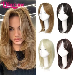 Pieza de cabello falso para la cabeza, peluca sintética recta, tupé de bloque de reedición, extensiones de cabello con Clip