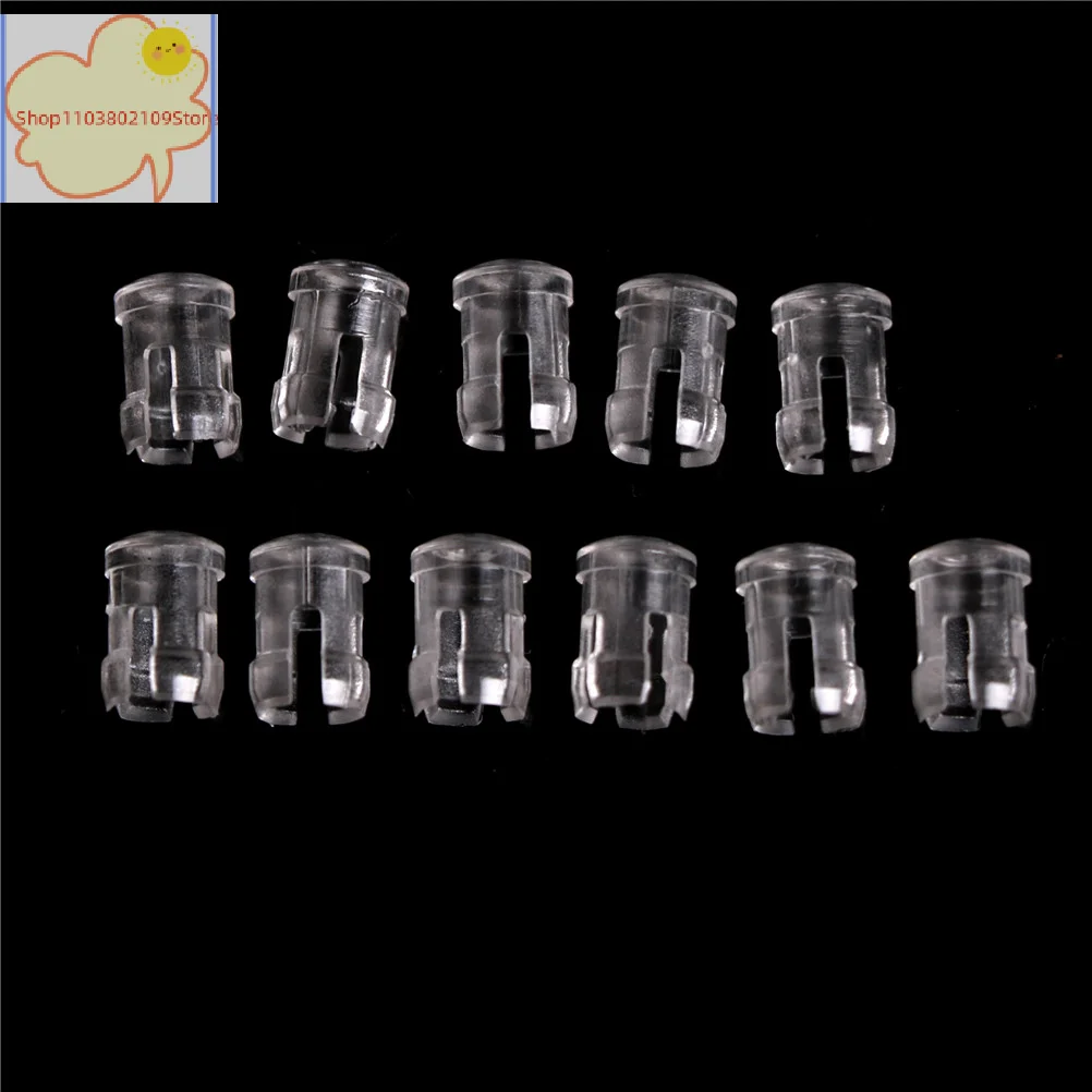 【HT】【YH】10PCS 3mm LED Light Emitting Diode Lampshade Protector Clear