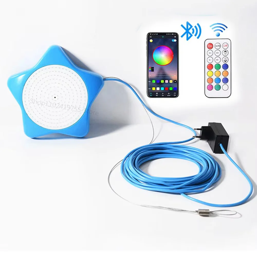 

35W RGB Underwater Lights Swimming Pool Light 20W 25W Mobile APP Control No Punching Install Pool Party Decoration Fountain Lamp