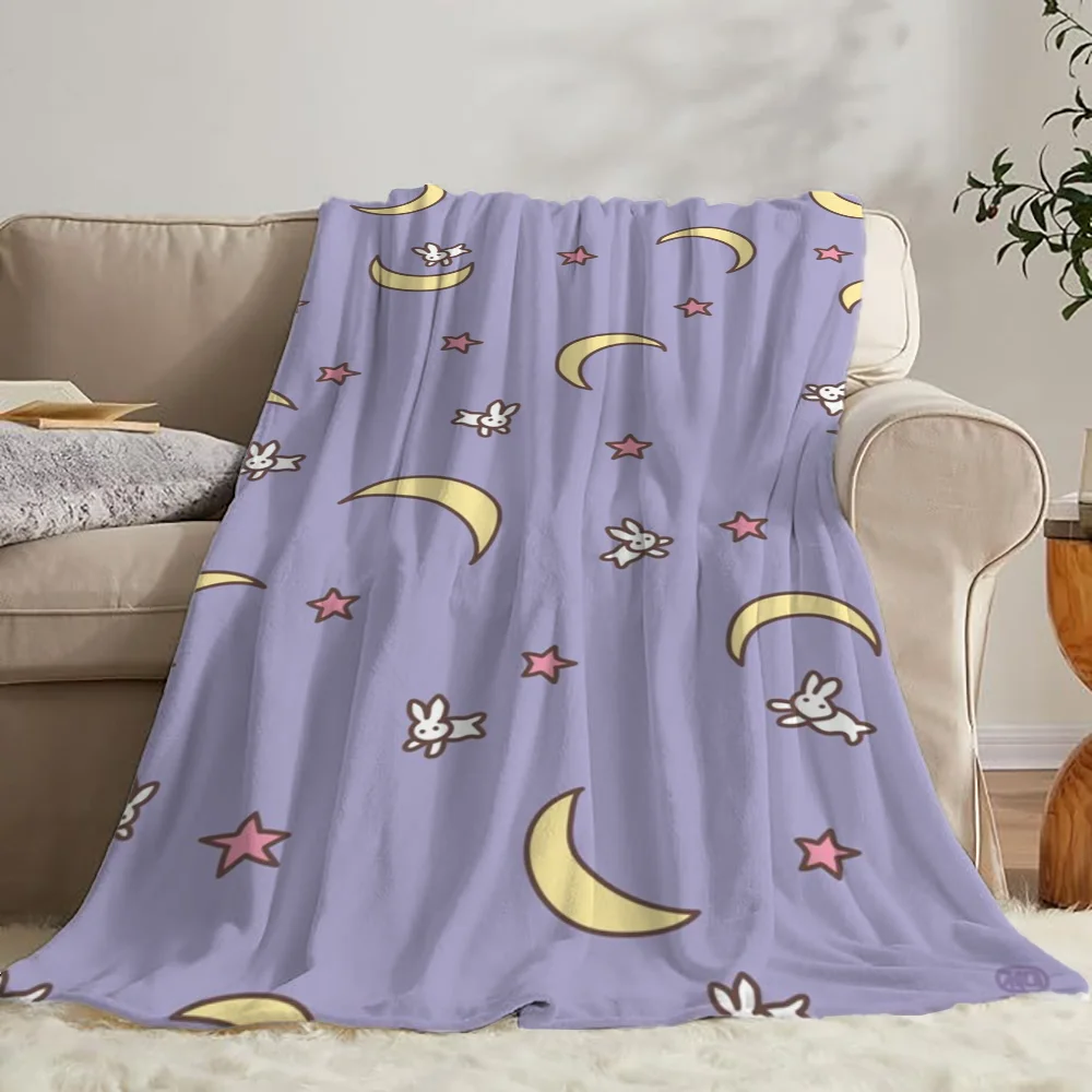 Cobija Sailor Moon Luxury Blanket for Sofas Sofa Blankets and Throws Home Interior Fluffy Plaid Microfiber Bedding Throw Knee &