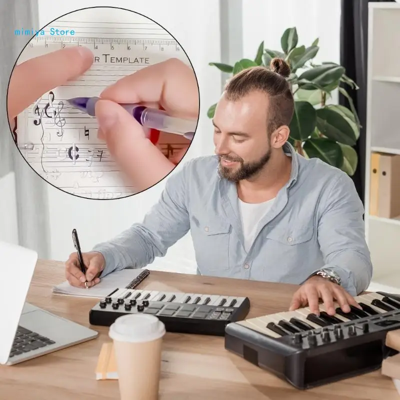 pipi Song Writer's Composing Template Number Symbols Song Writer's Composing Notation Tool Staff Drawing Ruler Tool