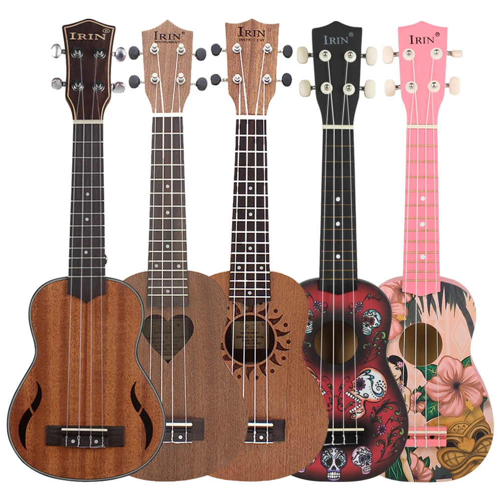 IRIN-Ukulele hawaïen JESoprano Mayor, intérieur, 4 cordes, 21 pouces, cadeaux musicaux, tingwith Kazoo Strap Capo Bag