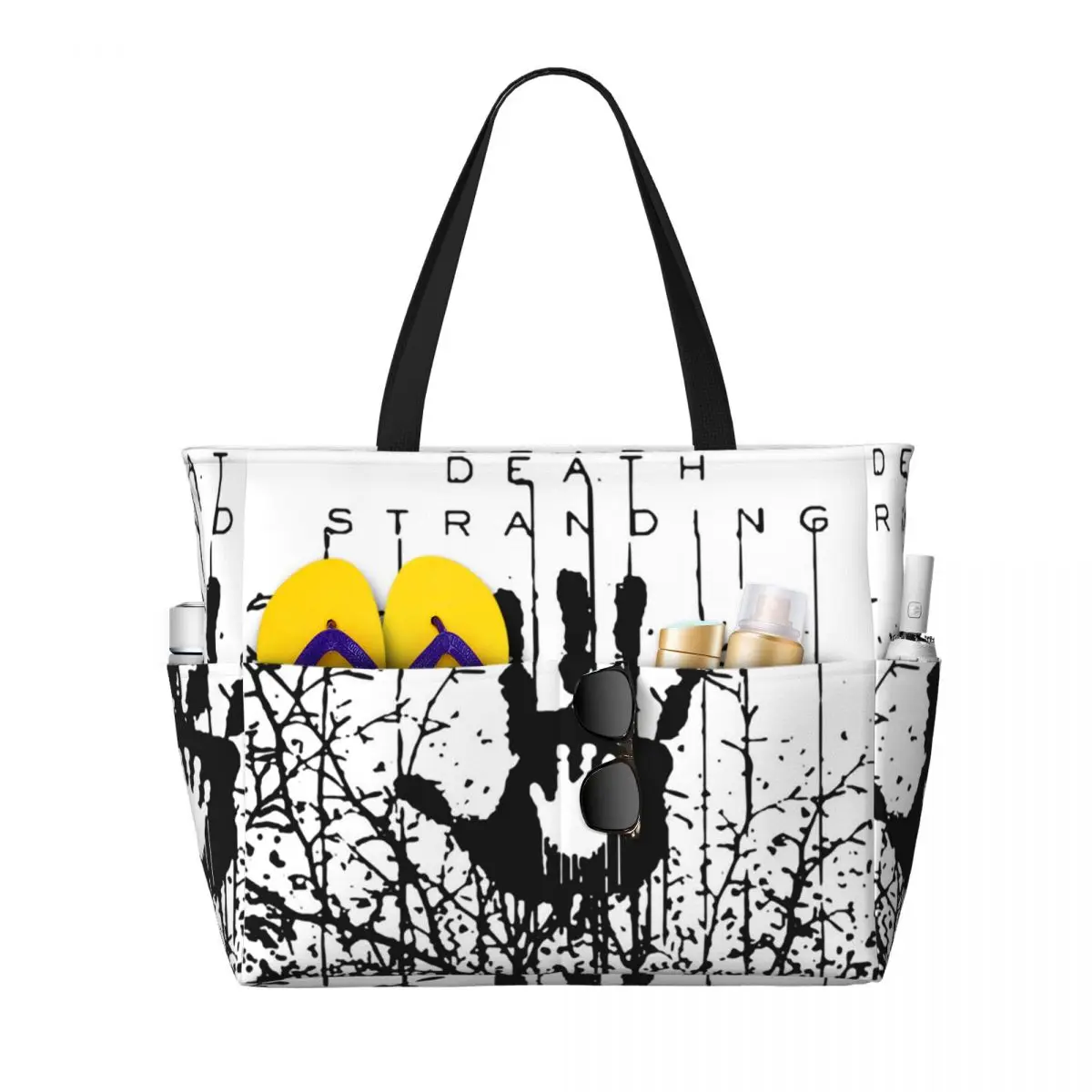 

In The Forest Death Stranding Game For Fans Beach Tote Bag Sport Gym Yoga Duffle Large Tote Bag Women Travel Bag Fitness bag